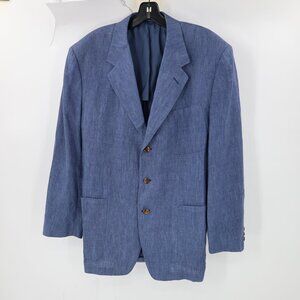 Canali Sport Coat Men's 40R Pure Linen Half lined Single Breasted Three Button